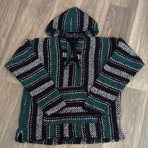 Striped Hooded Baja Joe Hoodie